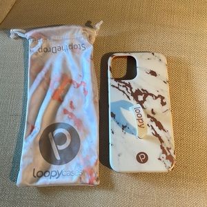 Loopy iPhone 12 Pro case - rose marble